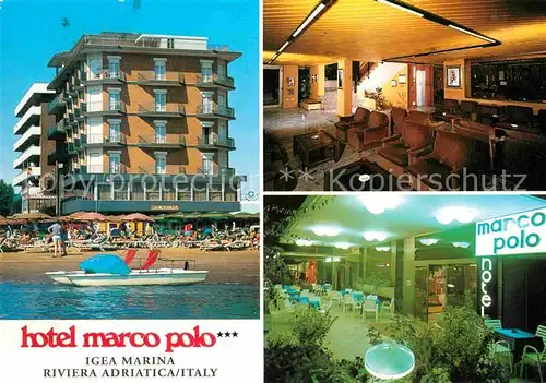 Igea Marina Hotel Restaurant Marco Polo Riviera Adriatica Kat. Bellaria Igea Marina