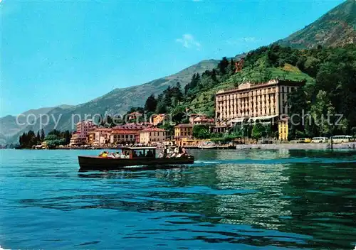 Tremezzo Lago di Como Grand Hotel am Comersee Bootsfahrt Kat. 