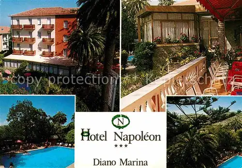 Diano Marina Hotel Restaurant Napoleon Swimming Pool Kat. Italien