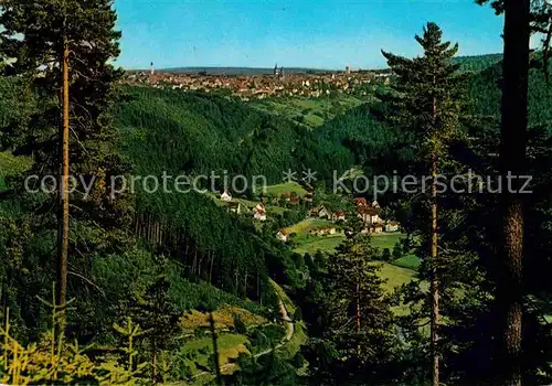 Freudenstadt Blick vom Friedrichstal Kat. Freudenstadt