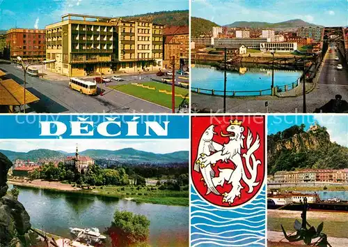 Decin Boehmen Hotel Grand Restaurant Atlantik Zamek  Kat. Decin