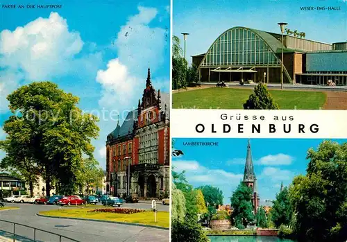 Oldenburg Niedersachsen Weser Ems Halle Hauptpost Kat. Oldenburg (Oldenburg)