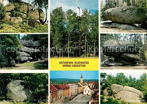 Eibenstein Niederoesterreich Naturpark Blockheide Gmuend Kat. Waidhofen an der Thaya