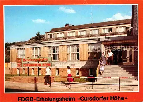 Cursdorf Erholungsheim Cursdofer Hoehe Kat. Cursdorf