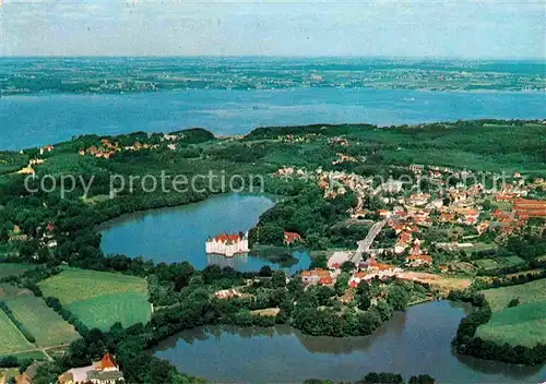 Gluecksburg Ostseebad Fliegeraufnahme mit Schloss Kat. Gluecksburg (Ostsee)