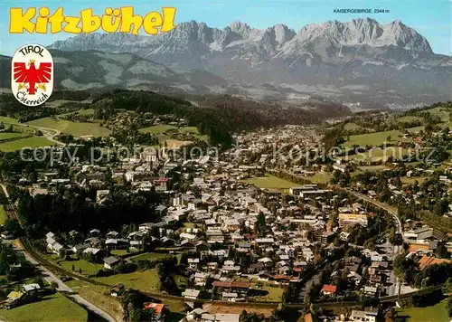 Kitzbuehel Tirol Fliegeraufnahme mit Kaisergebirge Kat. Kitzbuehel