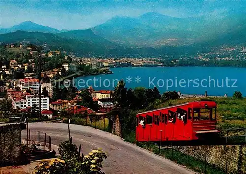 Lugano TI Zahnradbahn Mte S. Salvatore  Kat. Lugano
