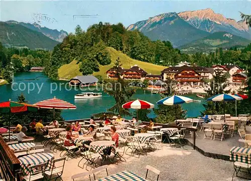 Koenigsee Berchtesgaden Cafe Restaurant Malerwinkel Terrasse 