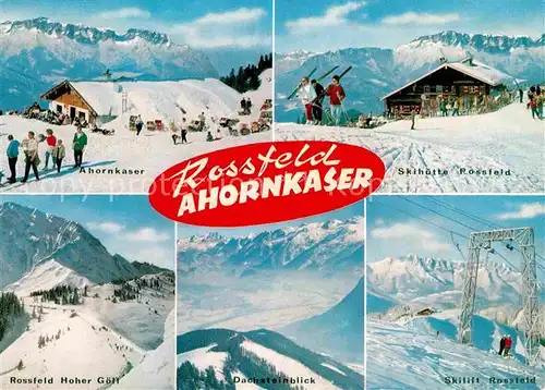 Rossfeldhuette Ahornkaser Skihuette Lift Hoher Goell Dachstein Kat. Berchtesgaden
