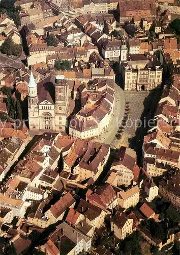 Zittau Fliegeraufnahme Altstadt mit Kirche Kat. Zittau