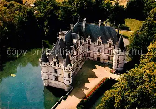Azay le Rideau Fliegeraufnahme Chateau Kat. Azay le Rideau