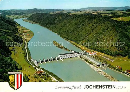 Jochenstein Niederbayern Fliegeraufnahme Donaukraftwerk Kat. Untergriesbach