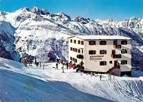 Neustift Brixen Suedtirol Bergrestaurant Elferhuette Skigebiet gegen Kakkoegel Kat. Bressanone