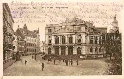 Altenburg Thueringen Theater und Josephsplatz Kat. Altenburg