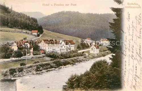 Schoenmuenzach Hotel und Pension zur Post Kat. Baiersbronn