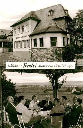 Ruedesheim Rhein Weinhaus Fendel Kat. Ruedesheim am Rhein