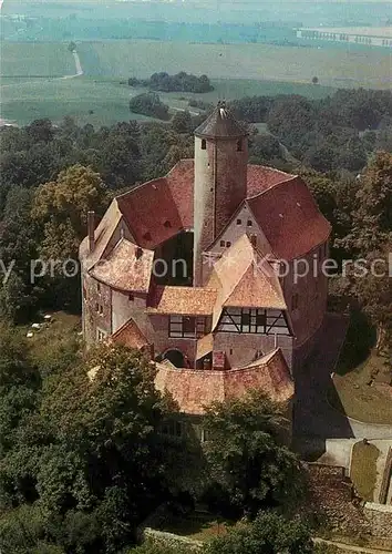 Schoenfels Fliegeraufnahme Burg  Kat. Lichtentanne