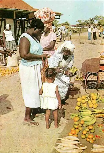 Suriname World Youth Series nr. 17 Market Scene Kat. Suedafrika