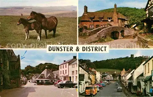 Dunster und District Pferde Bruecke Strassenpartien Kat. West Somerset