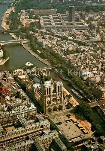Paris Fliegeraufnahme Notre Dame Kat. Paris