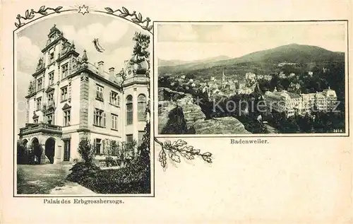 Badenweiler Teilansicht Palais des Erbgrossherzogs Kat. Badenweiler