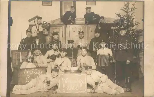 Bautzen Soldaten an Weihnachten 1912 Kat. Bautzen