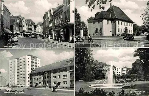 Itzehoe Breitestrasse Marienburger Platz Springbrunnen Prinzenhof Kat. Itzehoe