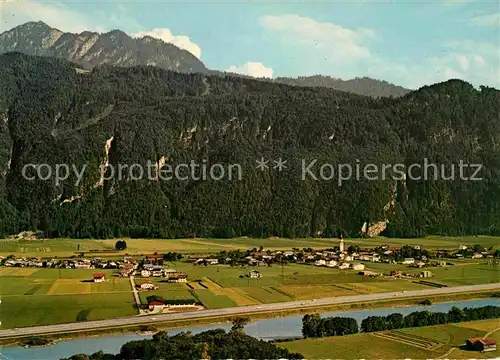 Radfeld Tirol Fliegeraufnahme gegen Gratisspitze Unterinntal Kat. Radfeld Kufstein