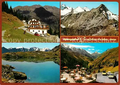 Soelden oetztal Alpengasthof Gaislachalm Bergstation Gaislachkogl Gaislachsee Venter Tal Kat. Soelden