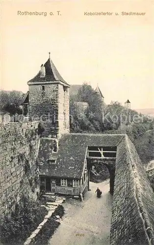 Rothenburg Tauber Kobolzellertor Stadtmauer Kat. Rothenburg ob der Tauber