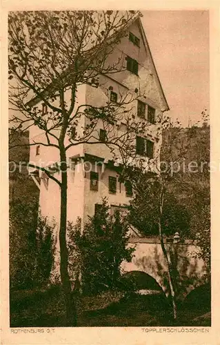 Rothenburg Tauber Topplerschloesschen Kat. Rothenburg ob der Tauber