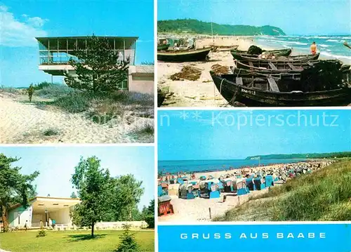 Baabe Ostseebad Ruegen Inselparadies Fischerstrand Konzertplatz Strand Kat. Baabe