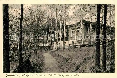 Bautzen Gaststaette Naturpark Kat. Bautzen