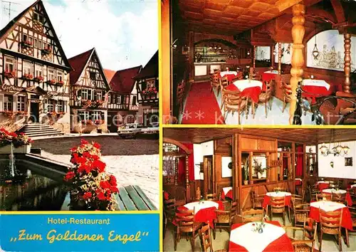 Heppenheim Bergstrasse Hotel Restaurant Zum Goldenen Engel Kat. Heppenheim (Bergstrasse)