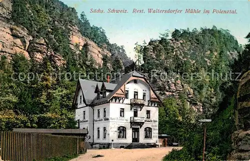 Waltersdorf Bad Schandau Muehle  Kat. Bad Schandau