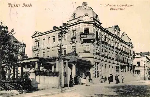 Weisser Hirsch Doktor Lohmanns Sanatorium Hauptgebaeude Kat. Dresden