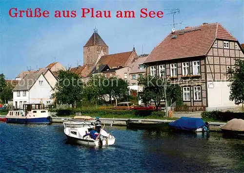 Plau See Motorboot 