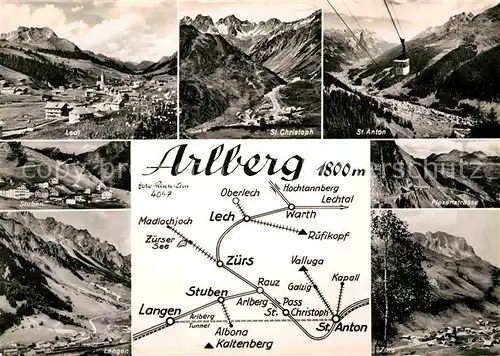 Arlberg Lech St Christoph St Anton Stuben Flexenstrasse Langen Zuers Kat. Oesterreich