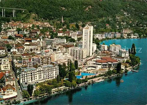 Montreux VD Lac Leman Casino Tour d Ivoire Hotel Eden au Lac et les quais Kat. Montreux