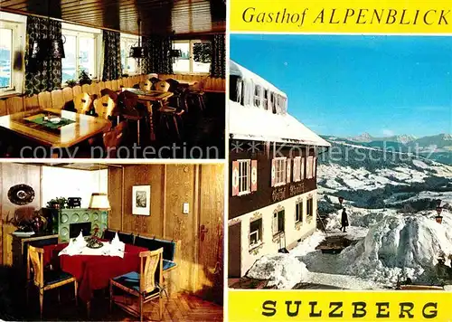 Sulzberg Vorarlberg Gasthof Alpenblick Gaststube Kat. Sulzberg