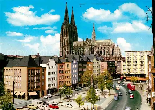 Koeln Rhein Alter Markt Dom  Kat. Koeln