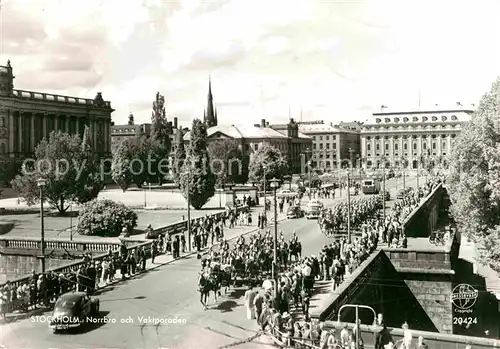 Stockholm Norrbro och Vaktparaden Kat. Stockholm