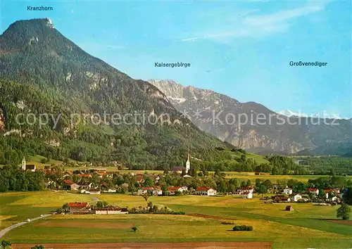 Nussdorf Inn mit Kranzhorn Kaisergebirge Grossvenediger Kat. Nussdorf a.Inn