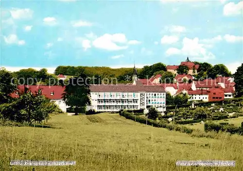 Iburg Teutoburger Wald Franziskushospital mit Schloss Kat. Hoerstel