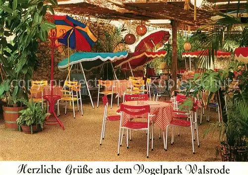 Walsrode Lueneburger Heide VogelparkTropencafe Paradieshalle Kat. Walsrode