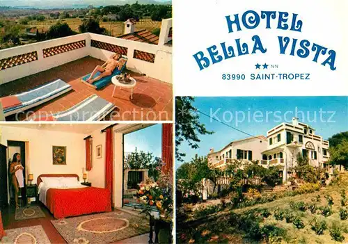 Saint Tropez Var Hotel Bella Vista Terrasse Hotelzimmer Kat. Saint Tropez