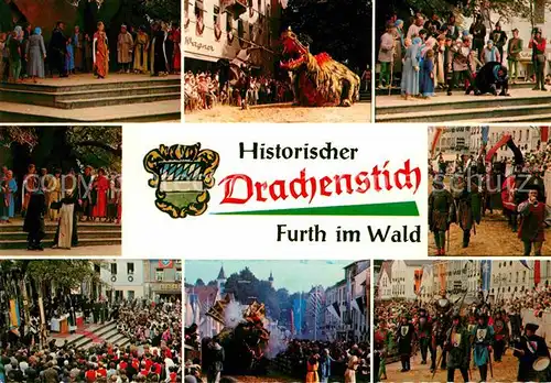 Furth Wald Historischer Drachenstich Kat. Furth im Wald