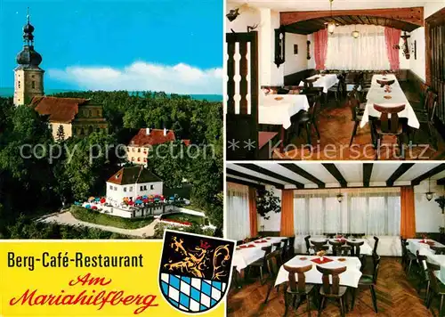 Amberg Oberpfalz Berg Cafe Restaurant Kirche Mariahilfberg Kat. Amberg