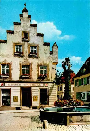 Offenburg Hirschapotheke mit Loewenbrunnen Kat. Offenburg