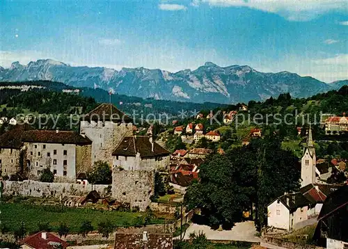 Feldkirch Vorarlberg Schattenburg mit Hohem Kasten Kat. Feldkirch